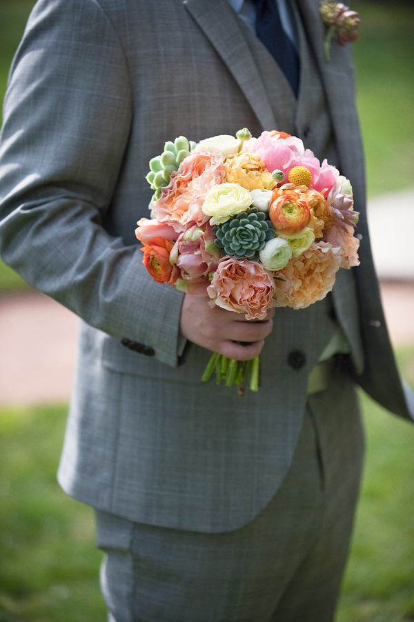 Bright and colorful wedding bouquet - Wedding Photo by Justin and Mary Marantz